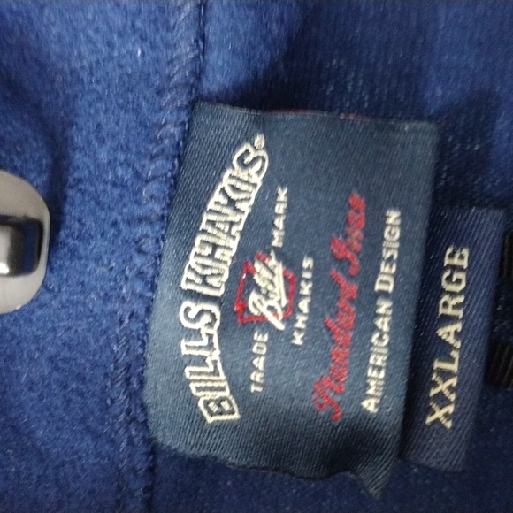 Bills‎ Khakis 1/2 Zip Blue Pullover Fleece Size Mens XXL NWT - Picture 9 of 10
